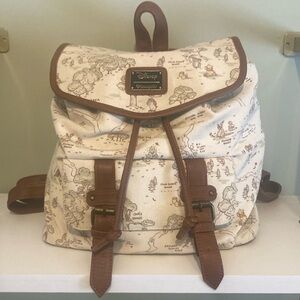 Loungefly Disney Winnie The Pooh Hundred Acre Wood Map Backpack